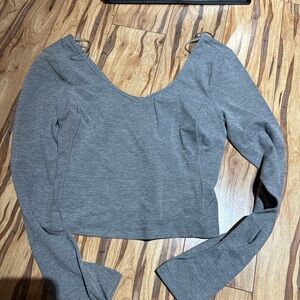 Lululemon Athletica Gray Long Sleeve Top